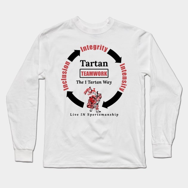 Tartan Teamwork Long Sleeve T-Shirt by capognad